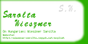 sarolta wieszner business card